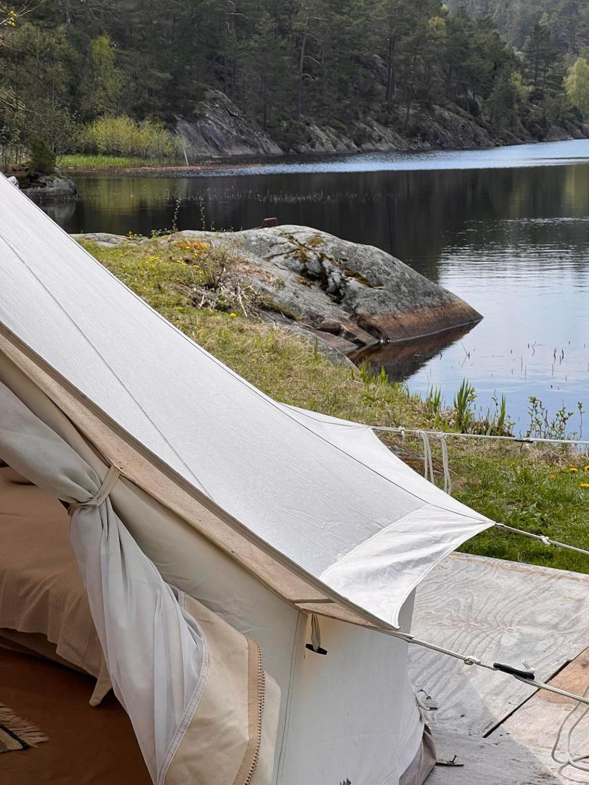 Hommen Gard Glamping Hotel Risor Exterior photo